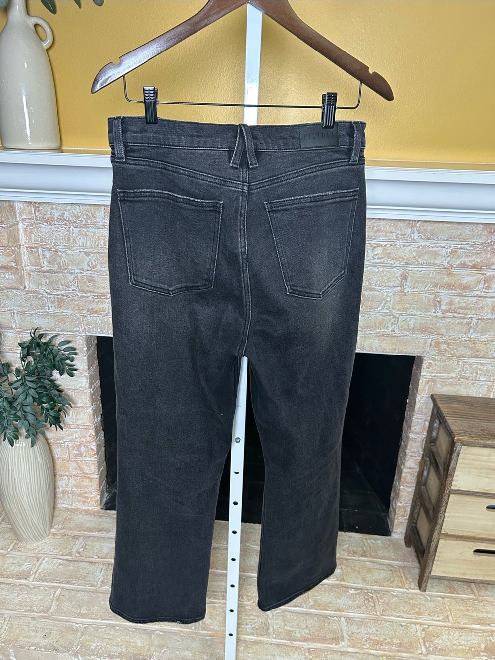 Pistola Lennon High Rise Bootcut Jeans Women’s 30 Black Stretch Denim #1025 - Picture 5 of 12